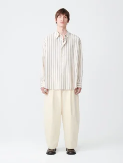 Studio Nicholson Bridges Peached Cotton Twill Pant In Cream 11 Studio Nicholson Bridges Peached Cotton Twill Pant In Cream -Studio Nicholson BRIDGESSNM 132PEACHEDCREAM2 scaled