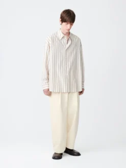 Studio Nicholson Bridges Peached Cotton Twill Pant In Cream 13 Studio Nicholson Bridges Peached Cotton Twill Pant In Cream -Studio Nicholson BRIDGESSNM 132PEACHEDCREAM4 scaled