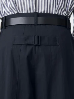 Studio Nicholson Bridges Pant In Dark Navy -Studio Nicholson BRIDGESSNM 132WASHEDCOTTONPOLYDARKNAVY8 scaled