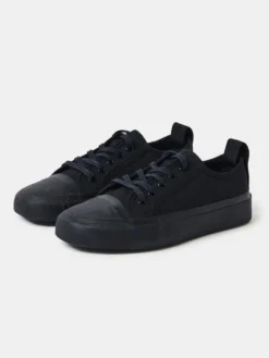 Studio Nicholson Byrd Canvas Shoe In Darkest Navy