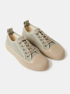 Studio Nicholson Byrd Canvas Shoe In Khaki -Studio Nicholson BYRDSHOEKHAKI3 scaled