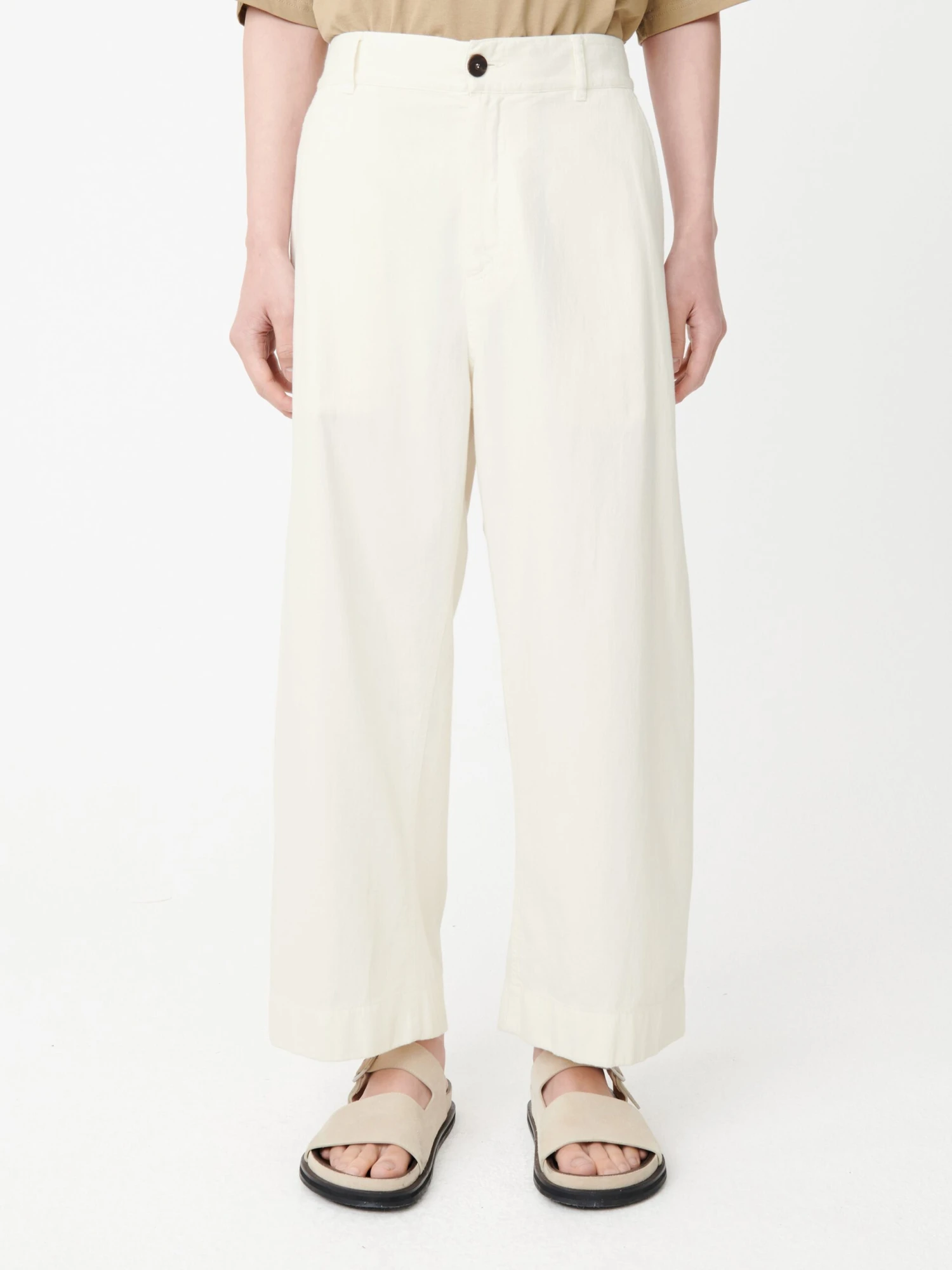 Studio Nicholson Bosun Denim Pant In Parchment 4 Studio Nicholson Bosun Denim Pant In Parchment - Image 4