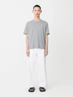 Studio Nicholson Bric T-Shirt In Grey Marl