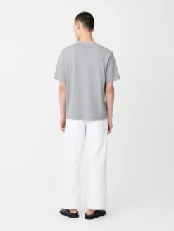 Studio Nicholson Bric T-Shirt In Grey Marl -Studio Nicholson BricT ShirtinGreyMarl2 scaled