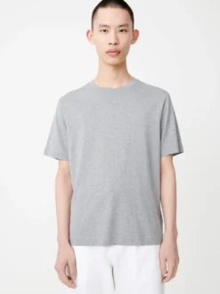 Studio Nicholson Bric T-Shirt In Grey Marl -Studio Nicholson BricT ShirtinGreyMarl3 scaled