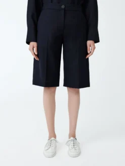 Studio Nicholson Cabra Short In Darkest Navy -Studio Nicholson CABRASNW 1495LWTROPICALWOOLSHORTSinDARKESTNAVY3 scaled