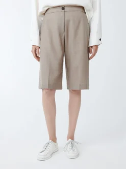 Studio Nicholson Cabra Short In Straw Melange 9 Studio Nicholson Cabra Short In Straw Melange -Studio Nicholson CABRASNW 1495LWTROPICALWOOLSHORTSinSTRAWMELANGE scaled