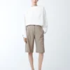 Studio Nicholson Cabra Short In Straw Melange