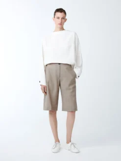 Studio Nicholson Cabra Short In Straw Melange