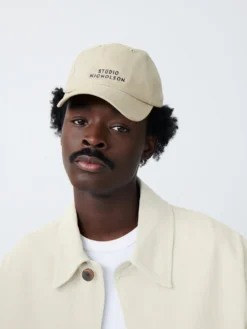 Studio Nicholson Logo Cap In Sand -Studio Nicholson CAPSAND scaled