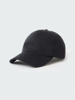 Studio Nicholson Logo Cap In Darkest Navy