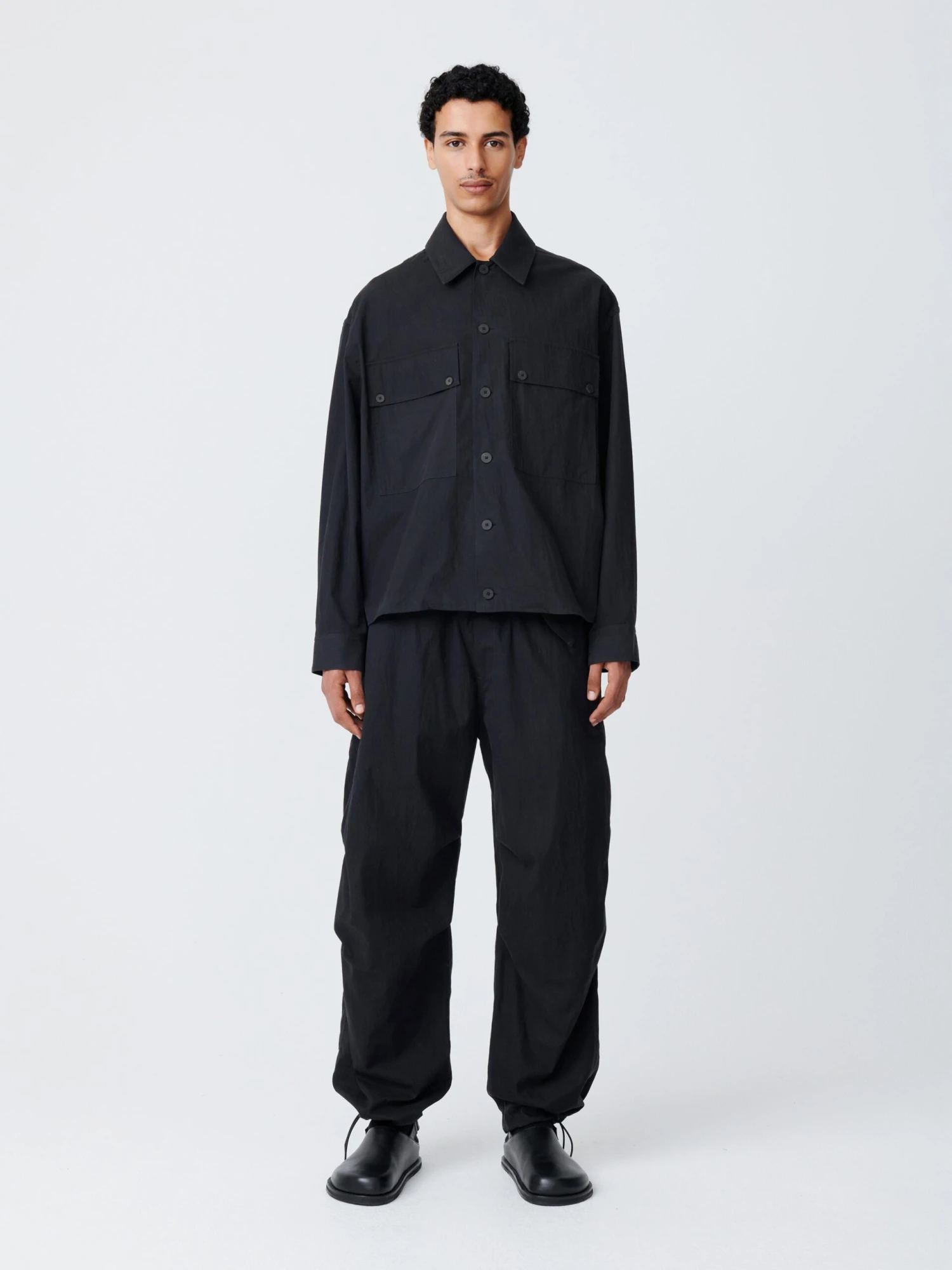 Studio Nicholson Caro Pant In Darkest Navy 1 Studio Nicholson Caro Pant In Darkest Navy