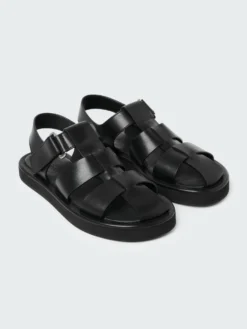 Studio Nicholson Cassius Shoe In Black -Studio Nicholson CASSIUSSNW 1380SOFTCALFLEATHERBLACK 0122 scaled