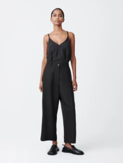 Studio Nicholson Chalco Basket Weave Pant In Black