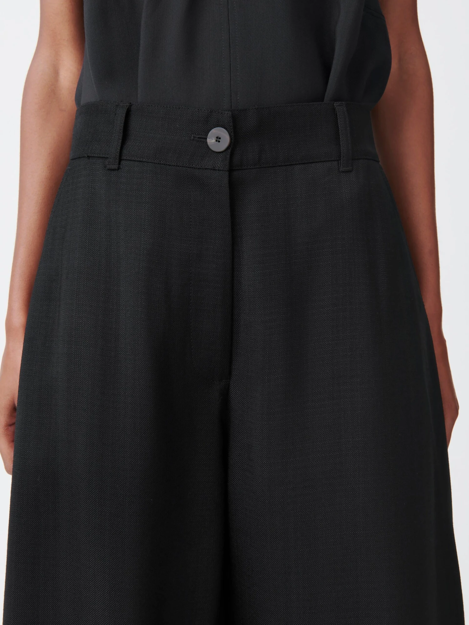 Studio Nicholson Chalco Basket Weave Pant In Black 6 Studio Nicholson Chalco Basket Weave Pant In Black - Image 6