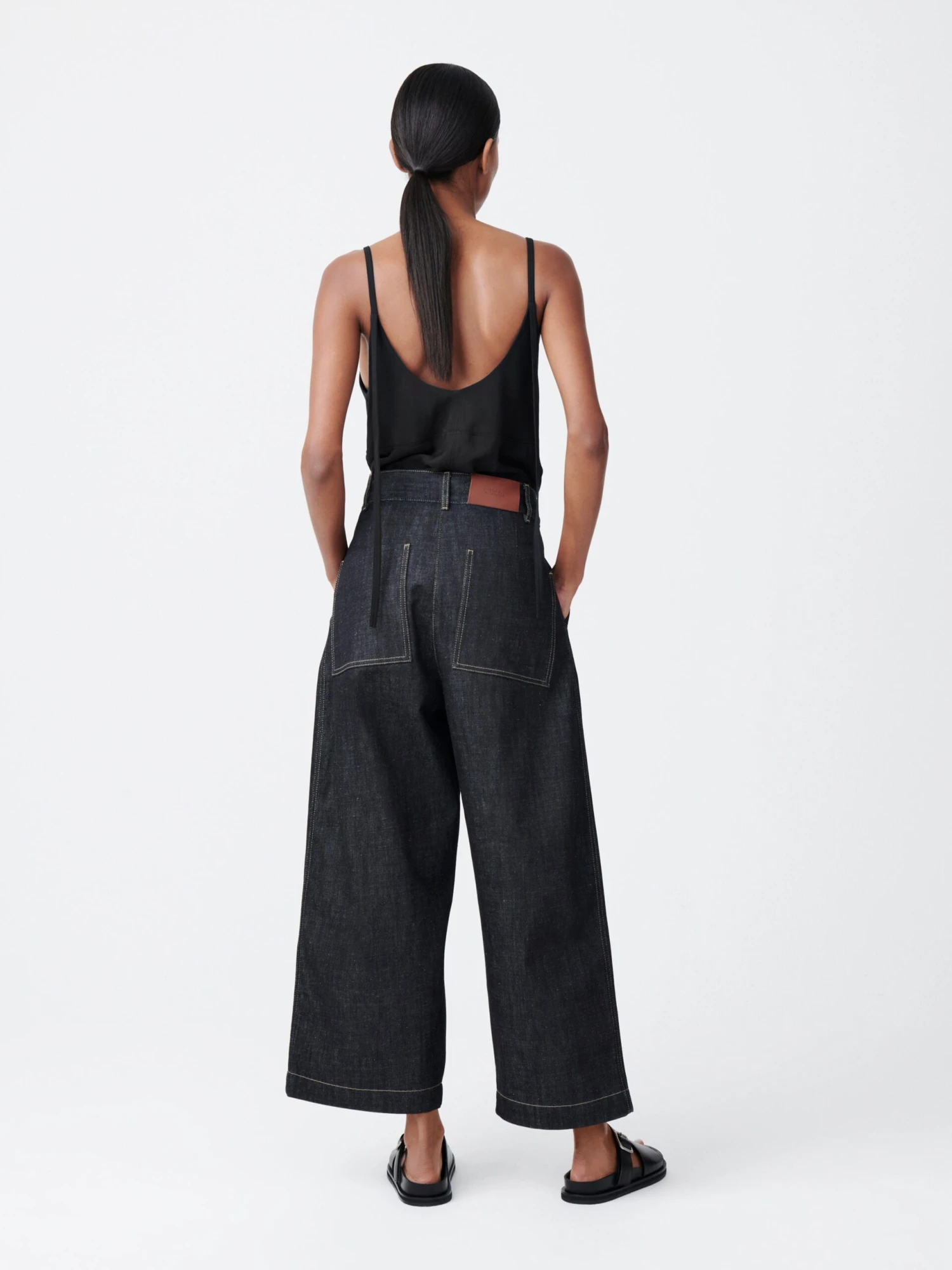 Studio Nicholson Chalco Denim Pant In Raw Indigo 2 Studio Nicholson Chalco Denim Pant In Raw Indigo - Image 2