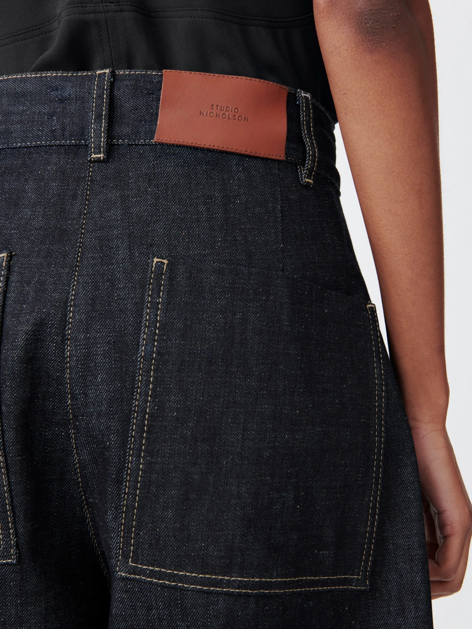Studio Nicholson Chalco Denim Pant In Raw Indigo 5 Studio Nicholson Chalco Denim Pant In Raw Indigo - Image 5