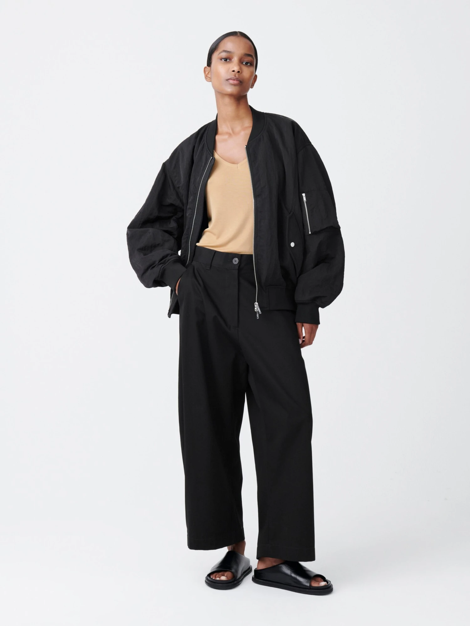 Studio Nicholson Chalco Twill Pant In Black 2 Studio Nicholson Chalco Twill Pant In Black - Image 2