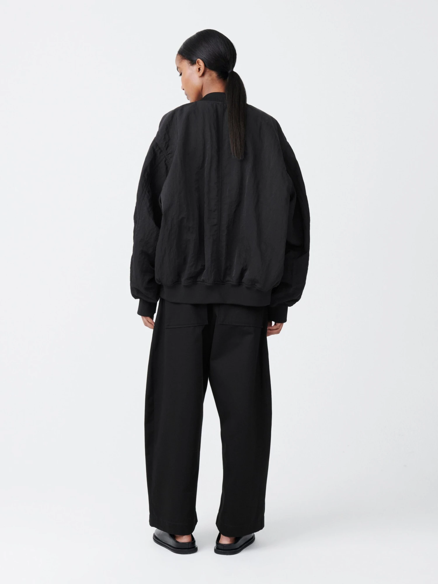 Studio Nicholson Chalco Twill Pant In Black 4 Studio Nicholson Chalco Twill Pant In Black - Image 4