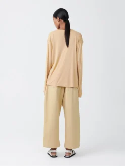 Studio Nicholson Chalco Twill Pant In Sand -Studio Nicholson CHALCOLIGHTCOTTONPANTSAND2 scaled