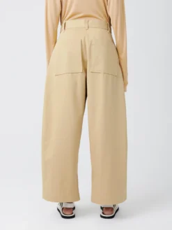 Studio Nicholson Chalco Twill Pant In Sand -Studio Nicholson CHALCOLIGHTCOTTONPANTSAND4 scaled