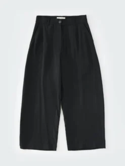Studio Nicholson Chalco Basket Weave Pant In Black 14 Studio Nicholson Chalco Basket Weave Pant In Black -Studio Nicholson CHALCOSNW 1173VISCOSEBLACK 010 FS scaled