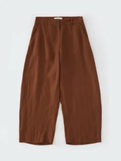 Studio Nicholson Chalco Pant In Carob Brown -Studio Nicholson CHALCOSNW 1173VISCOSELINENSLUBCAROBBROWN 0101 FS scaled