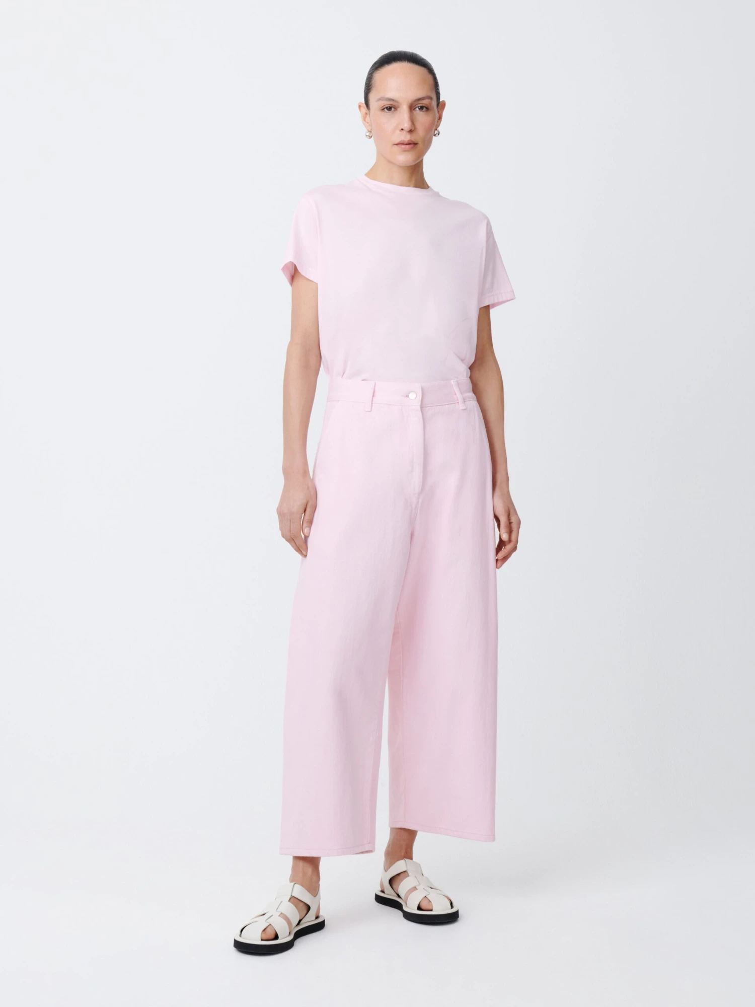 Studio Nicholson Chalco Denim Pant In Miami Pink 1 Studio Nicholson Chalco Denim Pant In Miami Pink