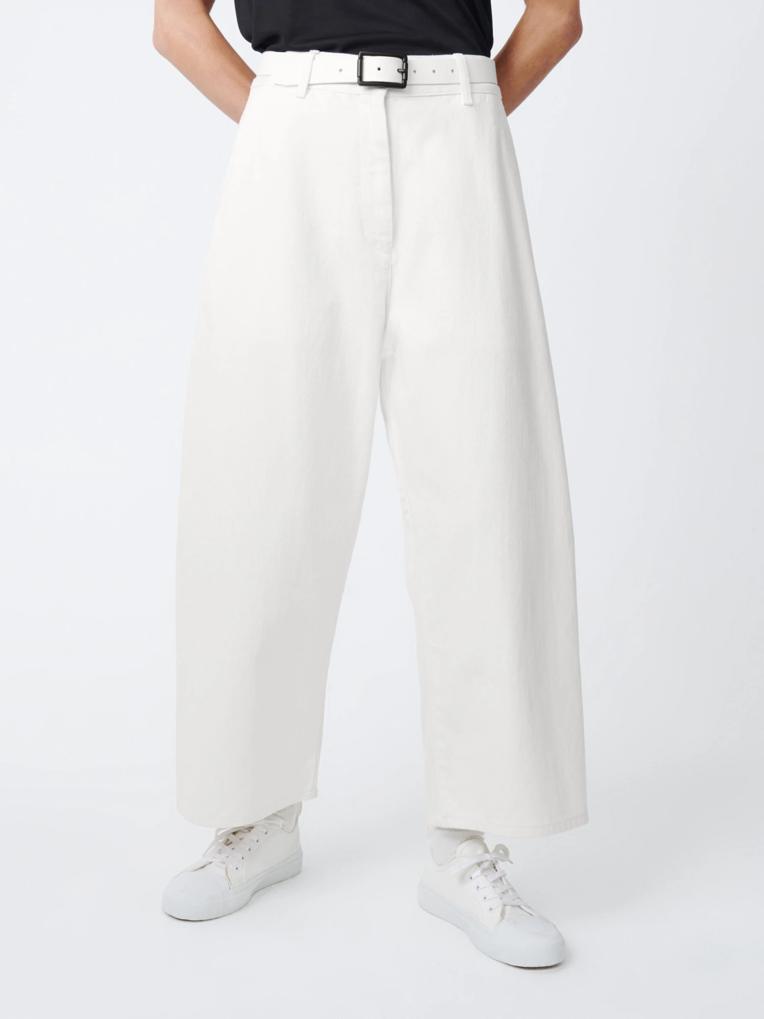 Studio Nicholson Chalco Denim Pant In Parchment 5 Studio Nicholson Chalco Denim Pant In Parchment - Image 5