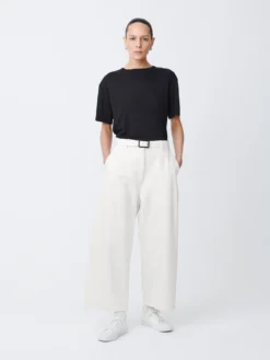 Studio Nicholson Chalco Denim Pant In Parchment