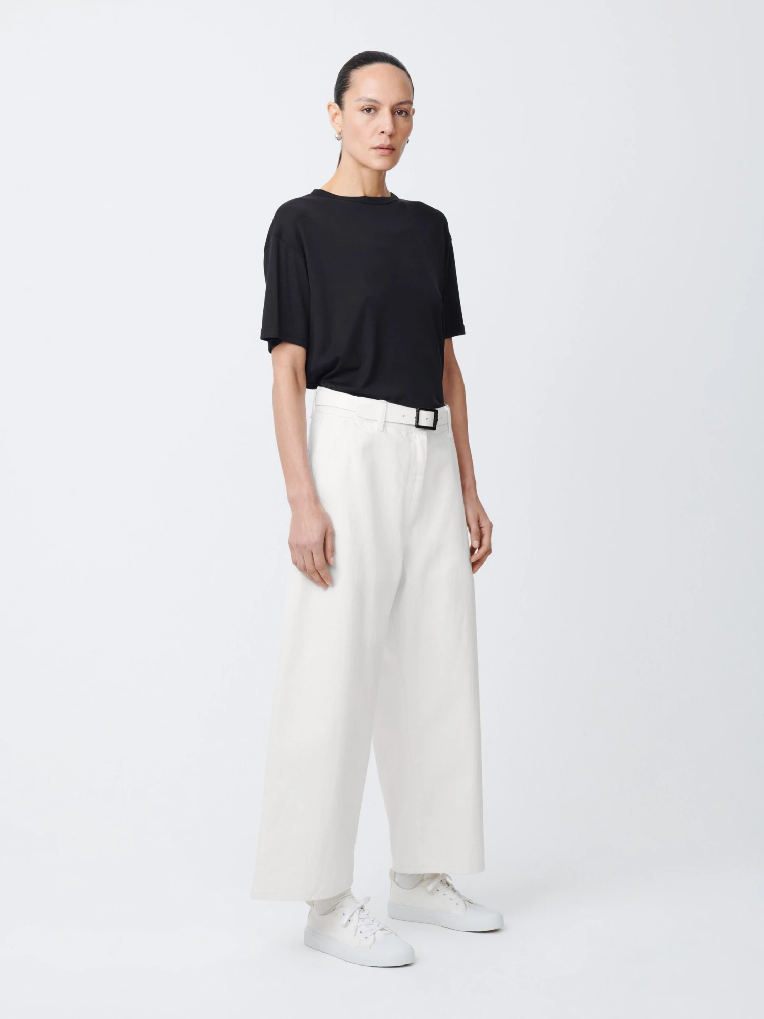 Studio Nicholson Chalco Denim Pant In Parchment 2 Studio Nicholson Chalco Denim Pant In Parchment - Image 2