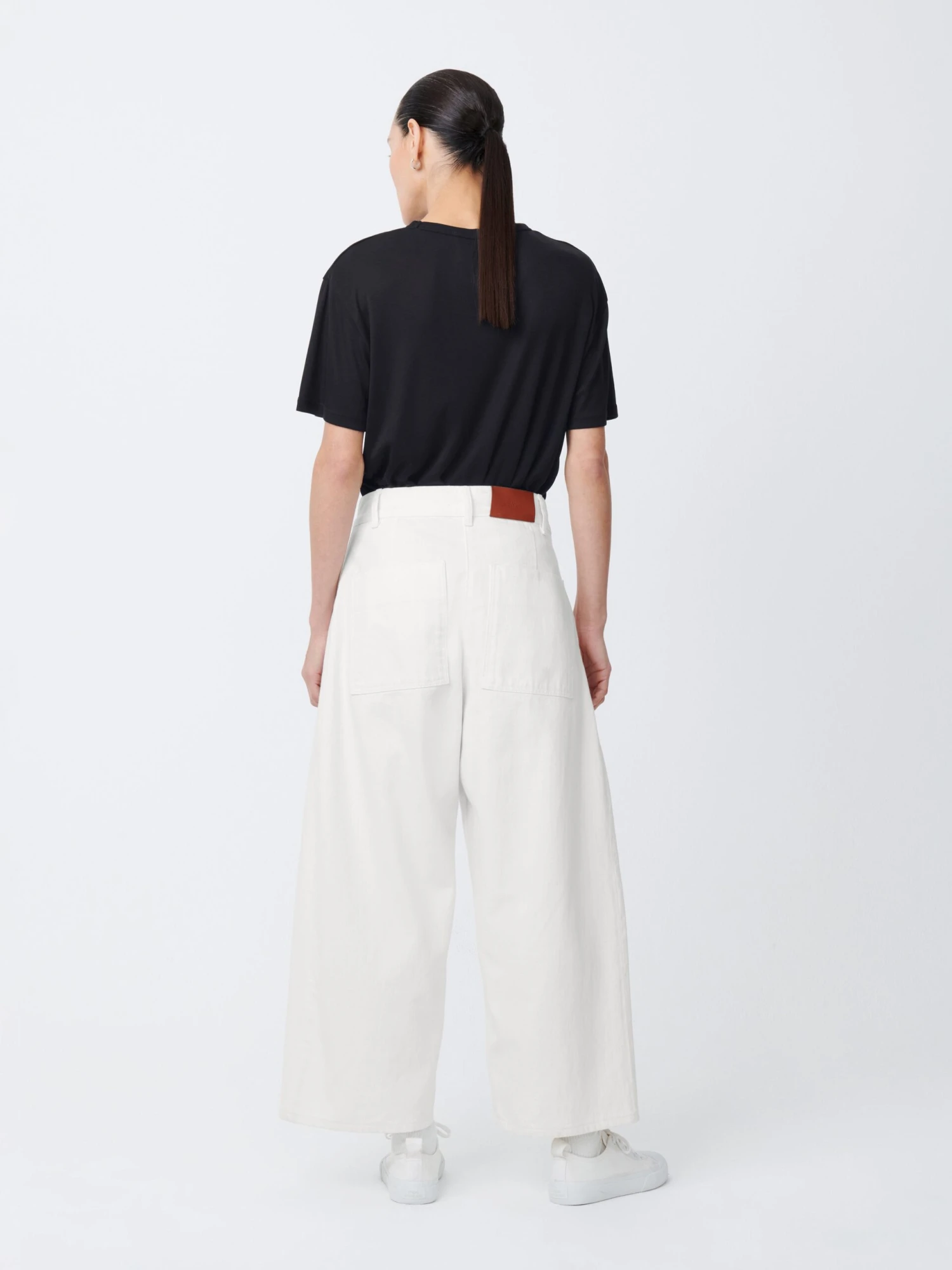 Studio Nicholson Chalco Denim Pant In Parchment 4 Studio Nicholson Chalco Denim Pant In Parchment - Image 4