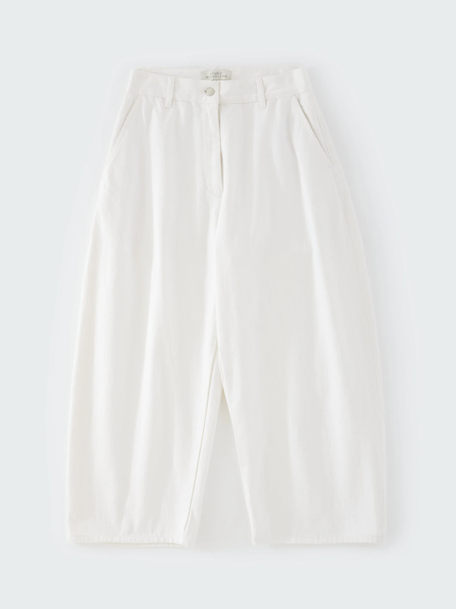 Studio Nicholson Chalco Denim Pant In Parchment 8 Studio Nicholson Chalco Denim Pant In Parchment - Image 8