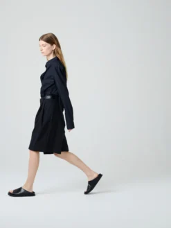 Studio Nicholson Cito Shorts In Darkest Navy -Studio Nicholson CITOSHORTSDNAVY5 scaled