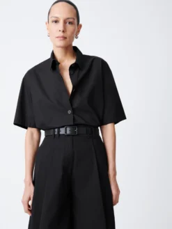 Studio Nicholson Cito Short In Black 10 Studio Nicholson Cito Short In Black -Studio Nicholson CITOSNW 846POWDERCOTTONBLACK2 scaled