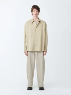 Studio Nicholson Cloud Shirt In Dark Stone