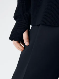 Studio Nicholson Coe Knit In Darkest Navy -Studio Nicholson COESNM 1113DRYRIBCOTTONKNITWEARDARKESTNAVY3 scaled