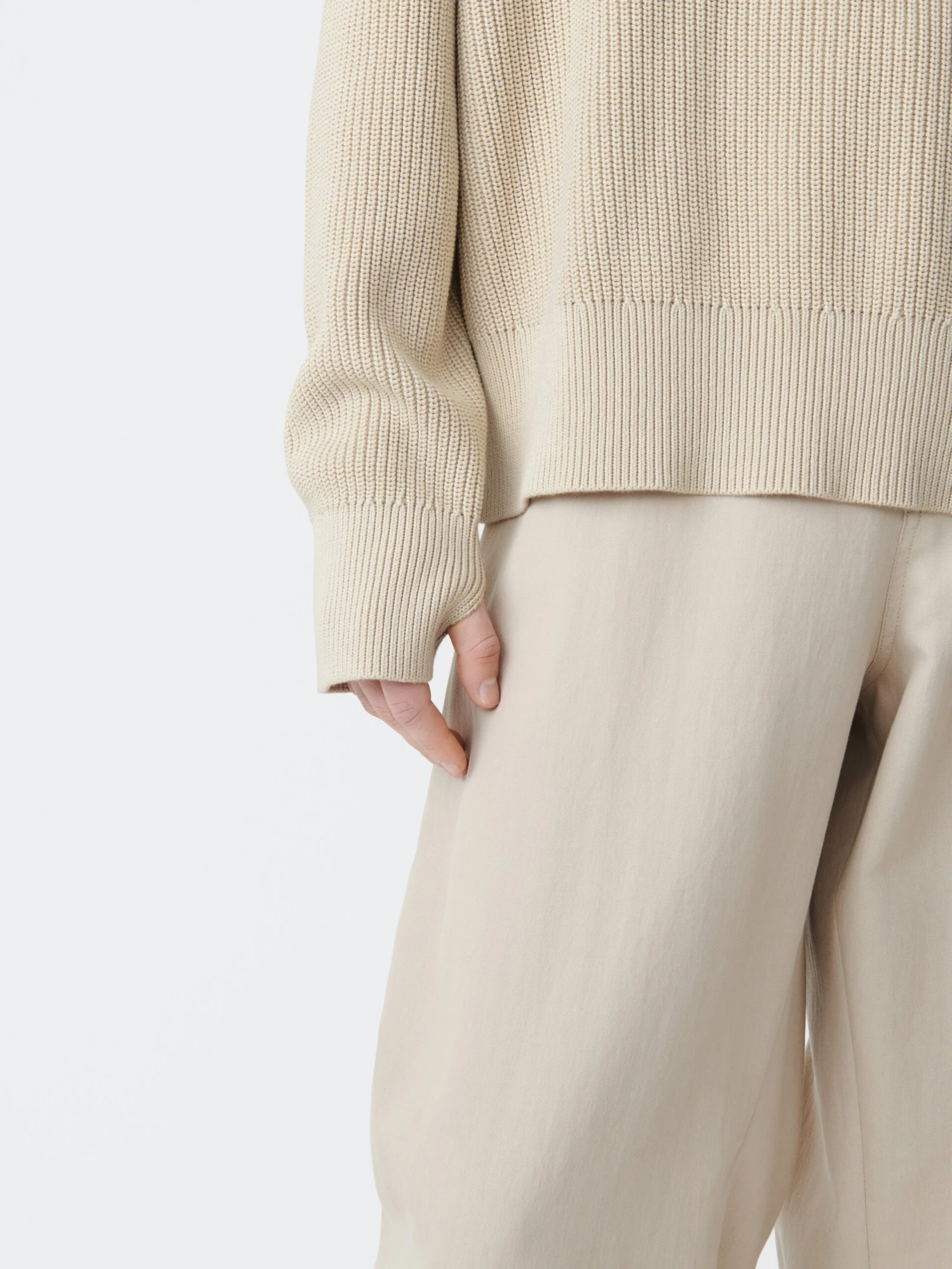 Studio Nicholson Coe Knit In Cloud 4 Studio Nicholson Coe Knit In Cloud - Image 4