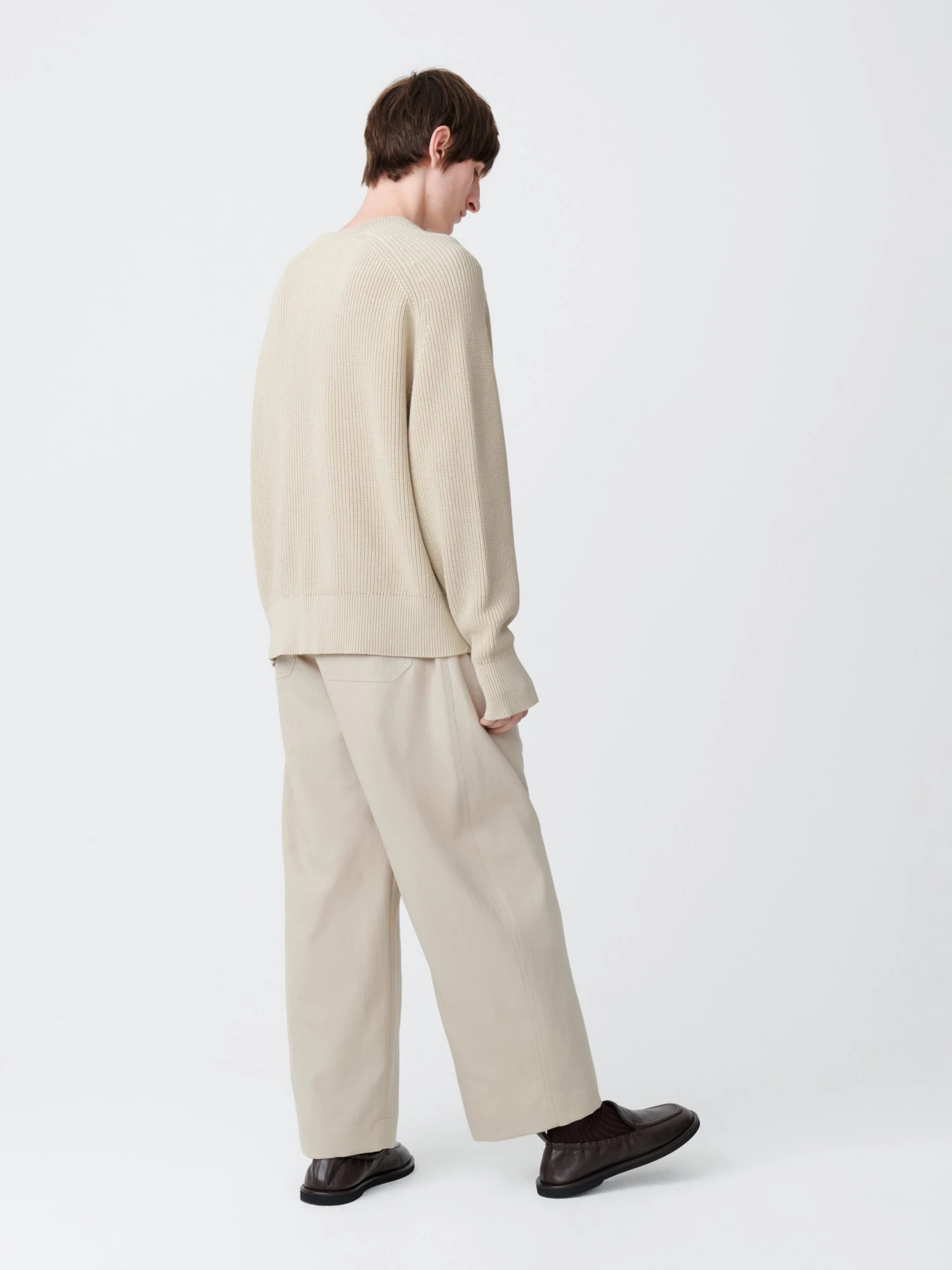 Studio Nicholson Coe Knit In Cloud 3 Studio Nicholson Coe Knit In Cloud - Image 3