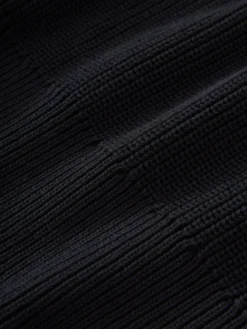 Studio Nicholson Coe Knit In Darkest Navy -Studio Nicholson COESNM 1114DRYRIBCOTTONDARKESTNAVY 473 scaled