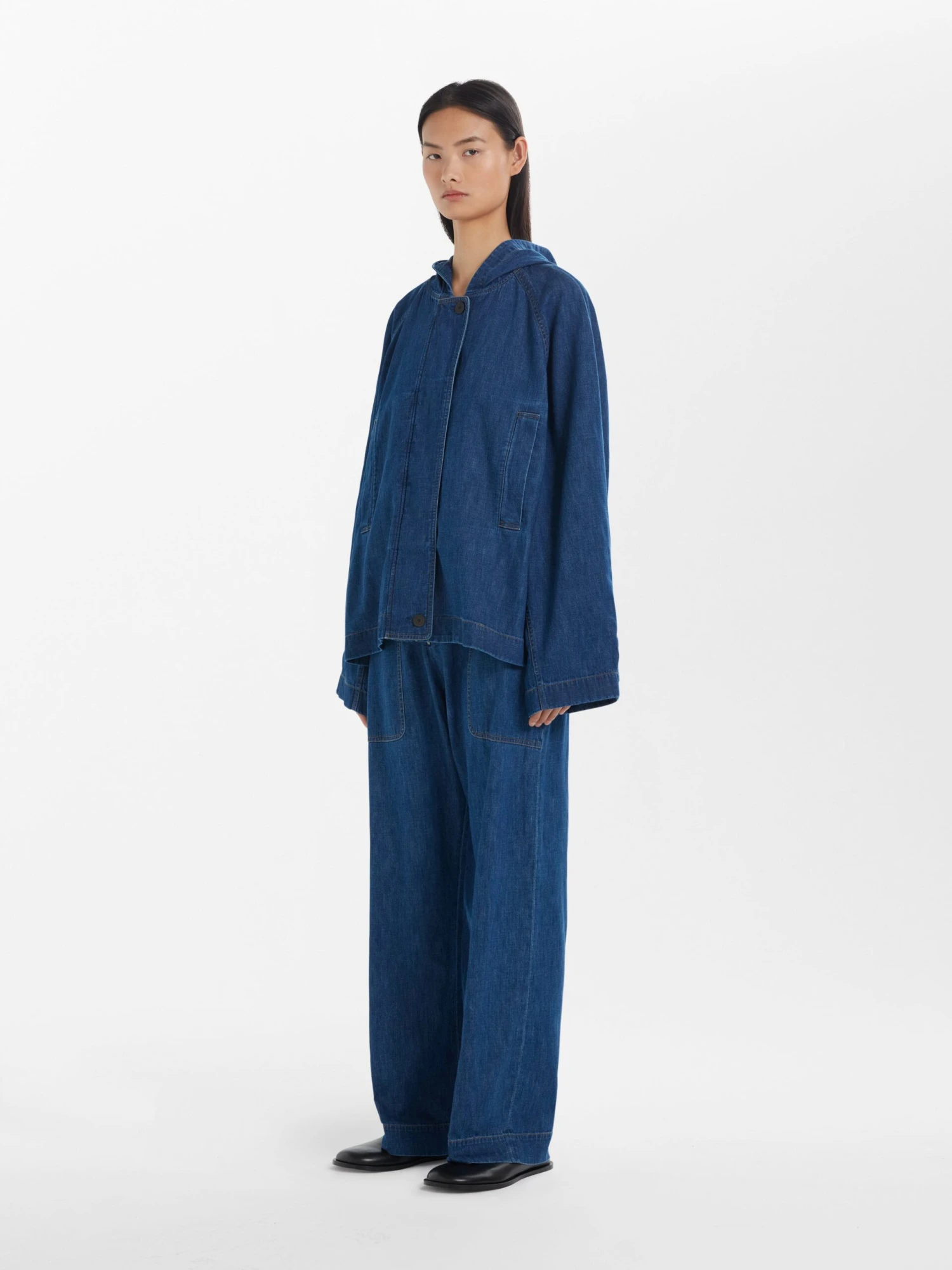 Studio Nicholson Colima Jacket In Indigo 2 Studio Nicholson Colima Jacket In Indigo - Image 2