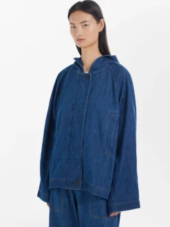 Studio Nicholson Colima Jacket In Indigo 9 Studio Nicholson Colima Jacket In Indigo -Studio Nicholson COLIMAJACKETINDIGO3 scaled