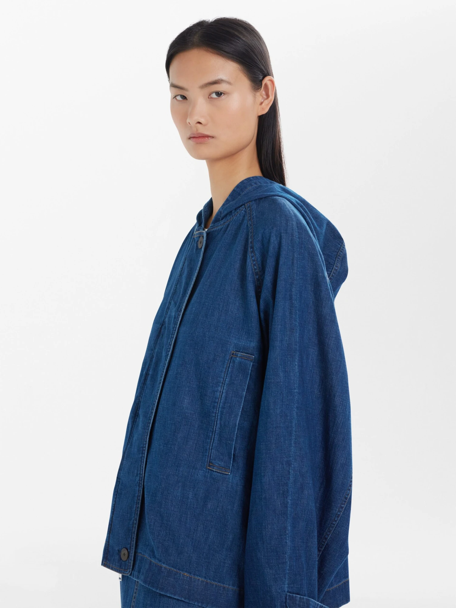 Studio Nicholson Colima Jacket In Indigo 5 Studio Nicholson Colima Jacket In Indigo - Image 5
