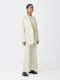 Studio Nicholson Conde Dry Cotton Jacket In Parchment -Studio Nicholson CONDEJACKETPARCHMENT2 scaled