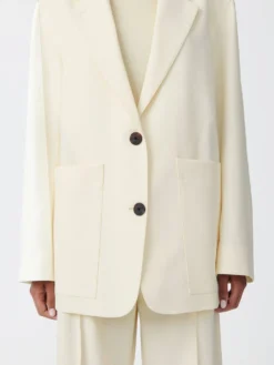 Studio Nicholson Conde Dry Cotton Jacket In Parchment -Studio Nicholson CONDEJACKETPARCHMENT5 scaled