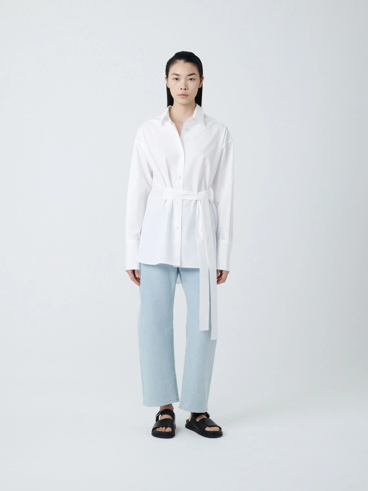 Studio Nicholson Condell Shirt In Optic White 1 Studio Nicholson Condell Shirt In Optic White