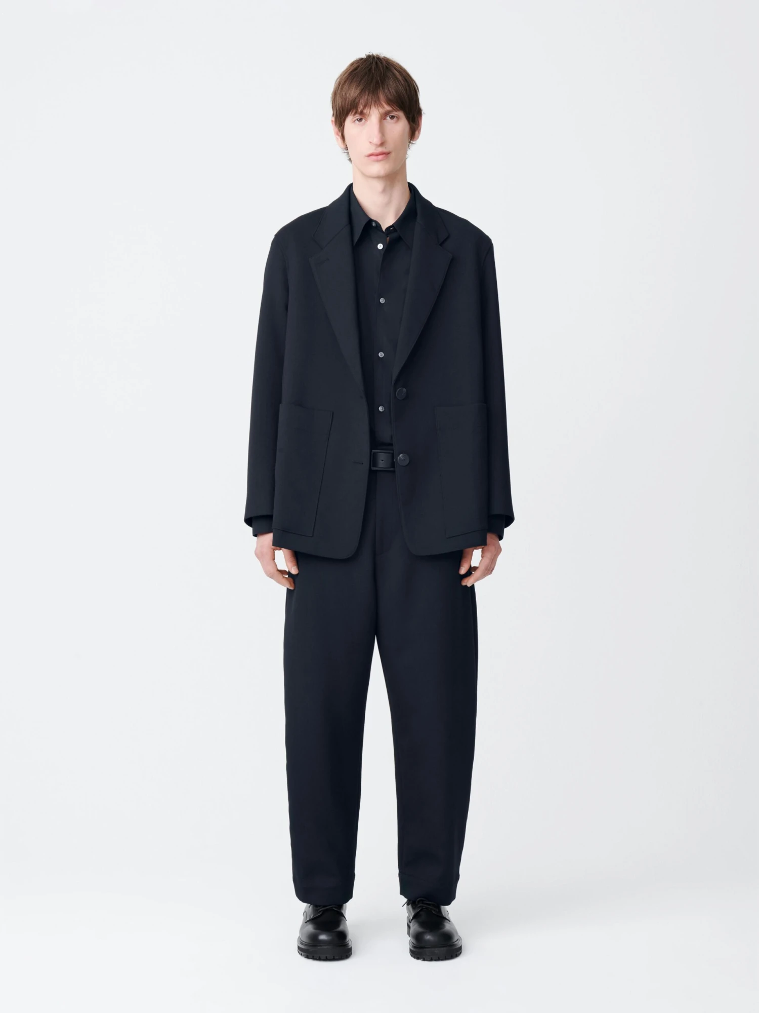 Studio Nicholson Conde Jacket In Darkest Navy 1 Studio Nicholson Conde Jacket In Darkest Navy