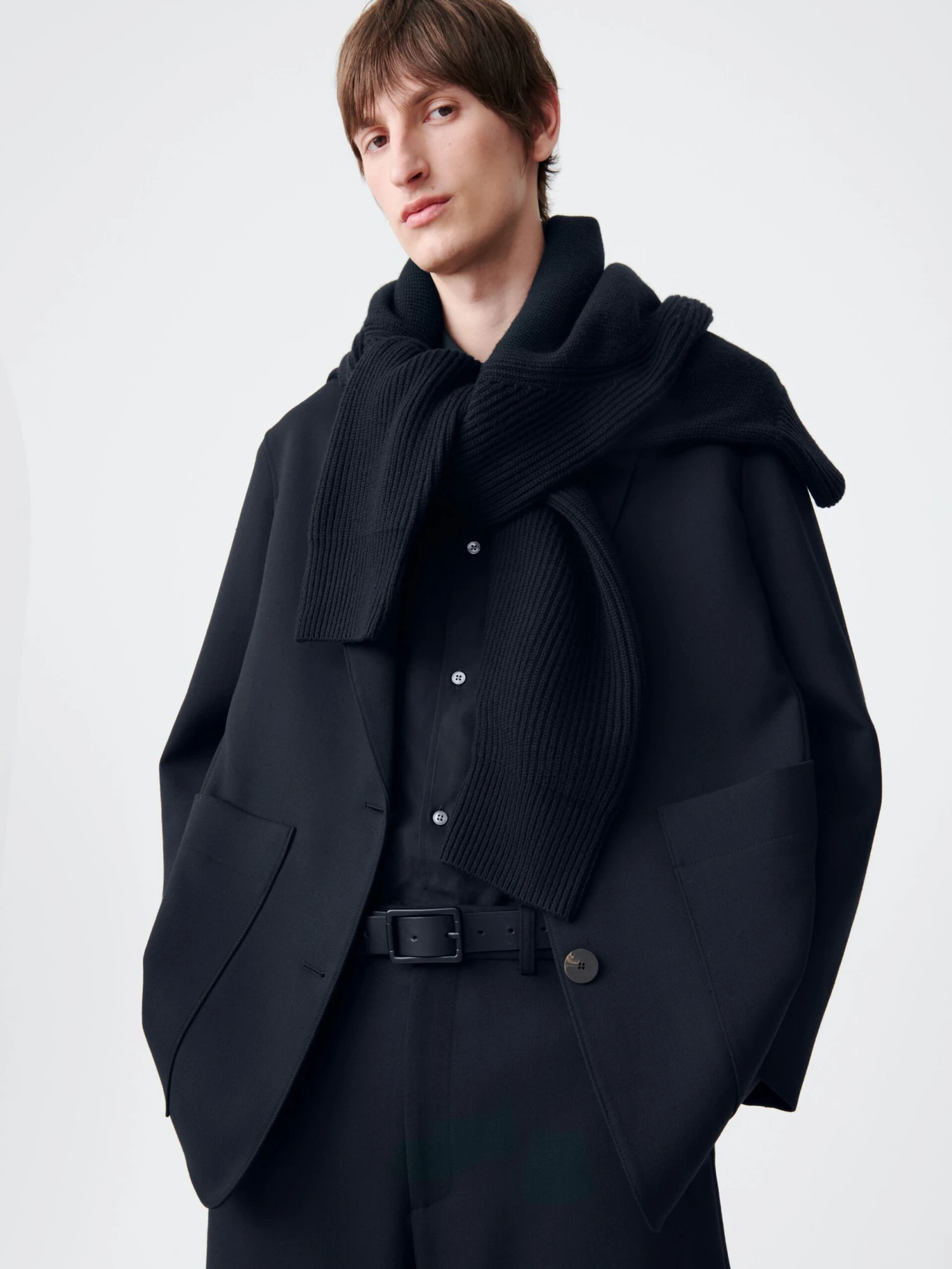 Studio Nicholson Conde Jacket In Darkest Navy 5 Studio Nicholson Conde Jacket In Darkest Navy - Image 5