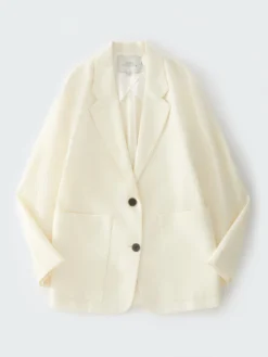 Studio Nicholson Conde Dry Cotton Jacket In Parchment -Studio Nicholson CONDESNW 978DRYCOTTONNYLONPARCHMENT 209 FS scaled