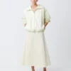Studio Nicholson Centro Skirt In Parchment
